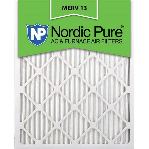 Nordic Pure 25x32x1 Exact MERV 13 Pleated AC Furnace Air Filters 3 Pack